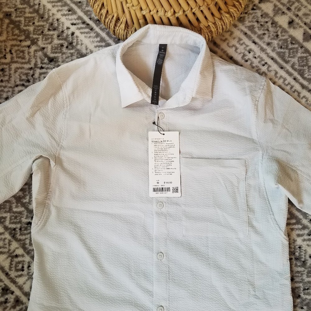 NWT Lululemon Street Lite Short Sleeve Shirt Vapor - Picture 10 of 10